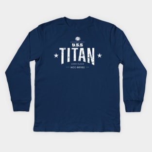 U.S.S. Titan Kids Long Sleeve T-Shirt